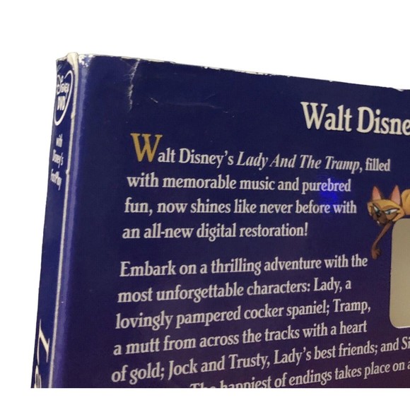 Lady and the Tramp 2 DVD Platinum 50th Anniversary Ed Slipcase Genuine Disney - Picture 9 of 13